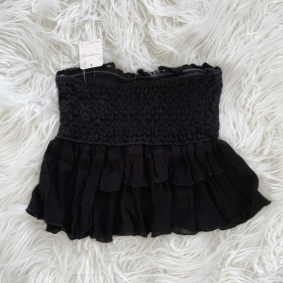 Free People Adella Corset Cami in Black - Picture 4 of 5